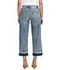 Color:Skyfall - Image 2 - Ava Mid Rise Pull On Wide Leg Crop Jeans