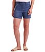 Color:Coral Blue - Image 1 - Maddie Mid Rise Best Kept Secret Fit Technology Pull-On Shorts
