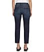 Color:Canyon Blue - Image 2 - Ruby Stretch Denim Mid Rise Straight Leg Cropped Jeans