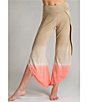 Color:Ombre - Image 1 - Bhakti Ombre Print Knit Jersey Wide Leg Asymmetric Hem Coordinating Pants