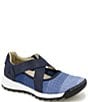Color:Blue/Navy - Image 1 - Mia Wave Knit Crossband Sneakers