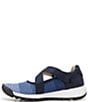 Color:Blue/Navy - Image 4 - Mia Wave Knit Crossband Sneakers