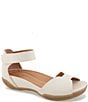 Jambu Missy Leather Ankle Strap Wedge Sandals - Image 1