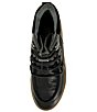 Color:Black - Image 5 - Sienna Water Resistant Leather Ankle Platform Booties