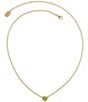 Color:Peridot - Image 2 - 14K Gold August Cherished Birthstone Peridot Necklace
