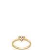 James Avery 14K Gold Delicate Pave Diamond Heart Band Ring - Image 1
