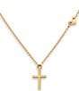 James Avery 14K Gold Faith and Love Short Pendant Necklace, Color:14K Yellow Gold - Image 2