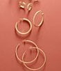 Color:14K Gold - Image 6 - 14K Gold Fiesta Hoop Earrings