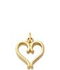 James Avery 14k Gold Forever and Always Heart Charm - Image 1
