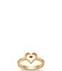 James Avery 14K Gold Forever and Always Heart Ring - Image 1