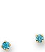 James Avery 14K Gold Gemstone Stud Earrings - Image 1