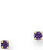 James Avery 14K Gold Gemstone Stud Earrings - Image 3