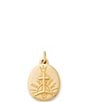James Avery 14K Gold Gloria a Dios Cross and Heart Charm - Image 1