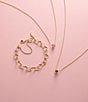 Color:Garnet - Image 3 - 14K Gold January Cherished Birthstone Garnet Necklace