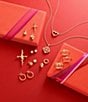 James Avery 14K Gold Petite Elegant Cross Faith Charm - Image 2