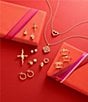 James Avery 14K Gold Rosebud Cross Charm - Image 2