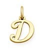 Color:D - Image 1 - 14K Gold Script Initial Charm