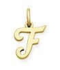 James Avery 14K Gold Script Initial Charm, Color:F - Image 1