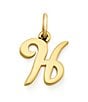 Color:All - Image 1 - 14K Gold Script Initial Charm