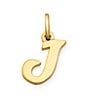 James Avery 14K Gold Script Initial Charm, Color:J - Image 1