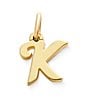 James Avery 14K Gold Script Initial Charm, Color:K - Image 1