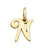 James Avery 14K Gold Script Initial Charm, Color:N - Image 1