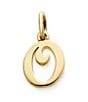 James Avery 14K Gold Script Initial Charm, Color:O - Image 1