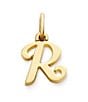 James Avery 14K Gold Script Initial Charm, Color:R - Image 1