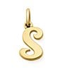 James Avery 14K Gold Script Initial Charm, Color:S - Image 1