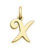 James Avery 14K Gold Script Initial Charm, Color:X - Image 1