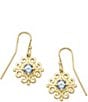 James Avery 14K Gold Scrolled Ear Hooks with Birthstone - Image 2