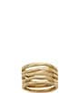 James Avery 14K Gold Stacked Sculpted Hammered Ring - Image 1