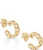 Color:14K Gold - Image 1 - 14K Gold Tiny Hearts Hoop Earrings