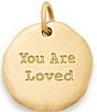 James Avery 14K Gold You Are Loved Charm, Color:14K Yellow Gold - Image 1