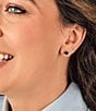 James Avery Birthstone Ear Posts, Color:Sterling Onyx - Image 3