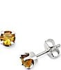 James Avery Birthstone Ear Posts, Color:Sterling Citrine - Image 2