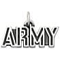 Color:Sterling Silver - Image 1 - Army Charm