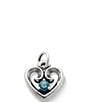 James Avery Avery Remembrance Heart Birthstone Charm - Image 1