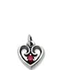 James Avery Avery Remembrance Heart Pendant Lab-Created Birthstone Charm - Image 1