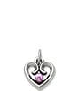 James Avery Avery Remembrance Heart Pendant Lab-Created Birthstone Charm - Image 5