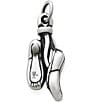 Color:Sterling Silver - Image 2 - Ballet Toeshoes Charm