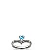 James Avery Chevron Heart Gemstone Band Ring - Image 6