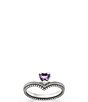James Avery Chevron Heart Gemstone Band Ring - Image 1