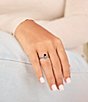 James Avery Chevron Heart Gemstone Band Ring - Image 2