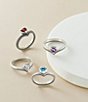 James Avery Chevron Heart Gemstone Band Ring - Image 3