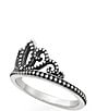 Color:Sterling Silver - Image 2 - Beaded Tiara Ring