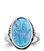 James Avery Bluebonnet Sculpted Gemstone Statement Ring - Image 1