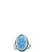 James Avery Bluebonnet Sculpted Gemstone Statement Ring - Image 1