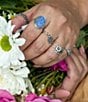 James Avery Bluebonnet Sculpted Gemstone Statement Ring - Image 4