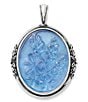 James Avery Bluebonnet Sculpted Triplet Charm, Color:Sterling Blue - Image 1